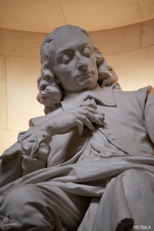 Grand amphithéâtre de la Sorbonne : statue de Pascal