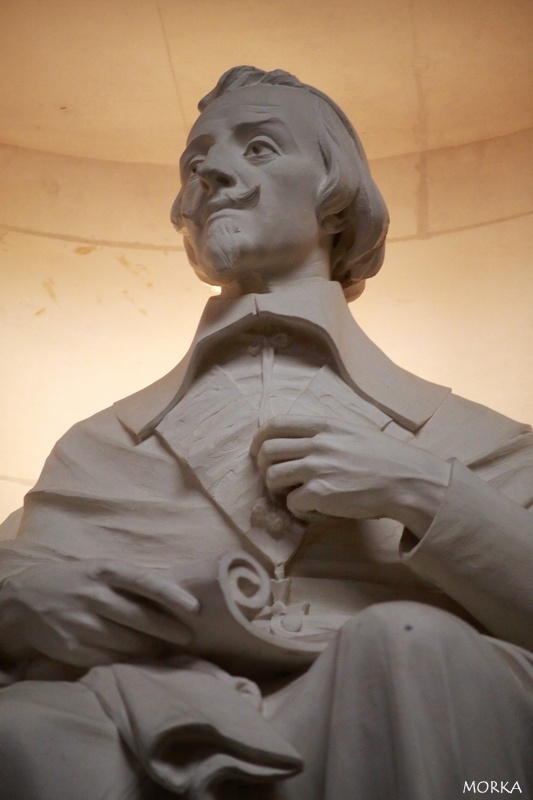 Grand amphithéâtre de la Sorbonne : statue de Richelieu