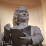 Grand amphithéâtre de la Sorbonne : statue de Rollin