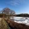 Lac d'Ollainville gelé