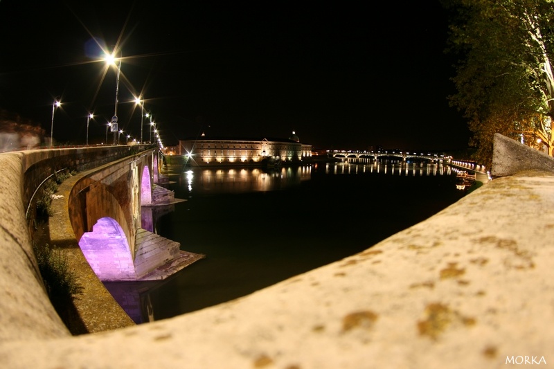 Pont Neuf la nuit, Toulouse