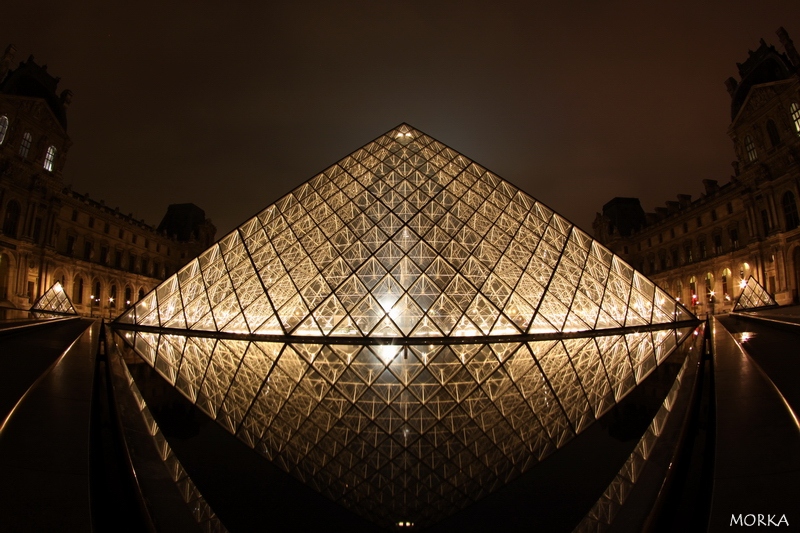 Paris, Le Louvre by night