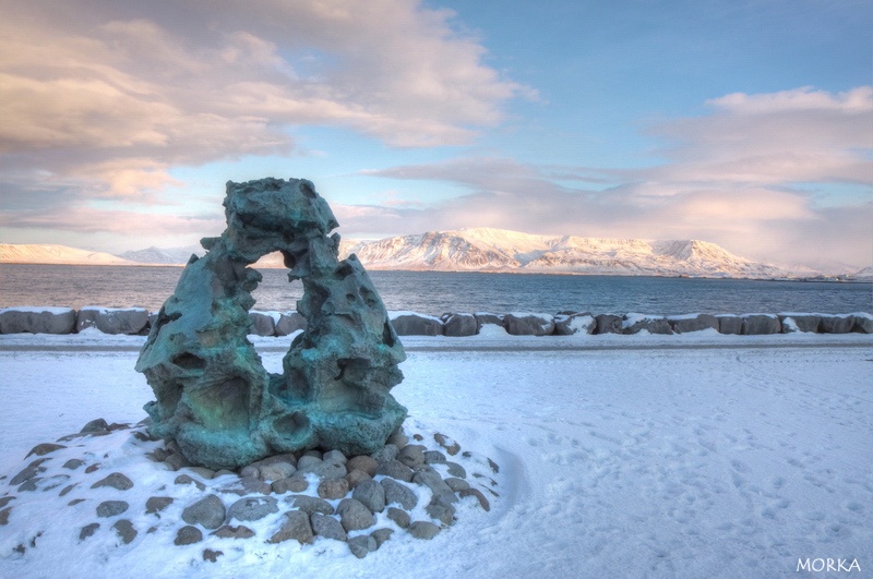 Esja vue de Reykjavík