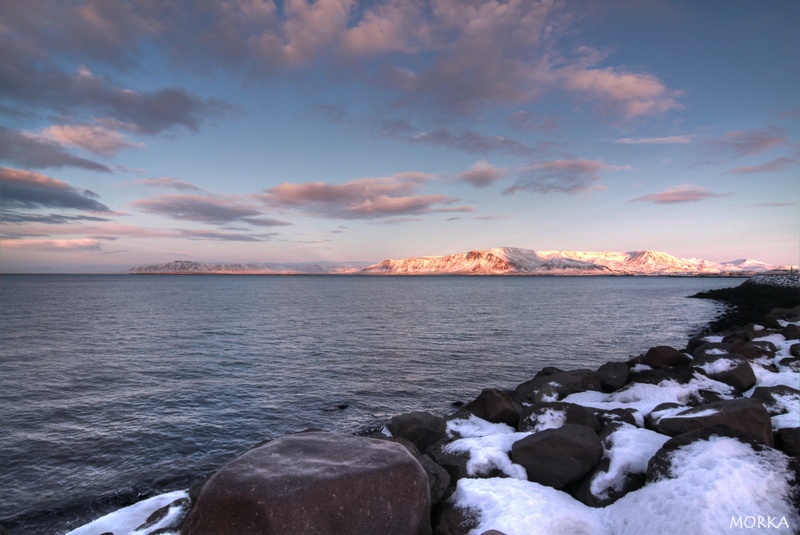 Esja vue de Reykjavík