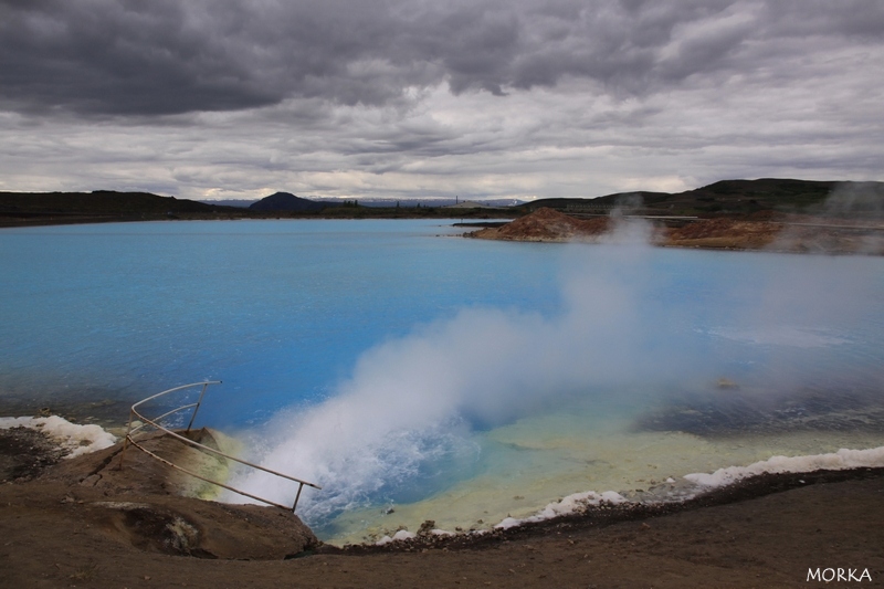 Eau bleue, région de Mývatn, Islande