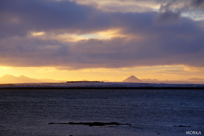 Sunset in Reykjavík, Iceland