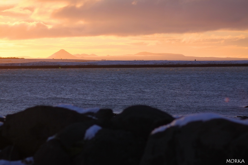 Sunset in Reykjavík, Iceland