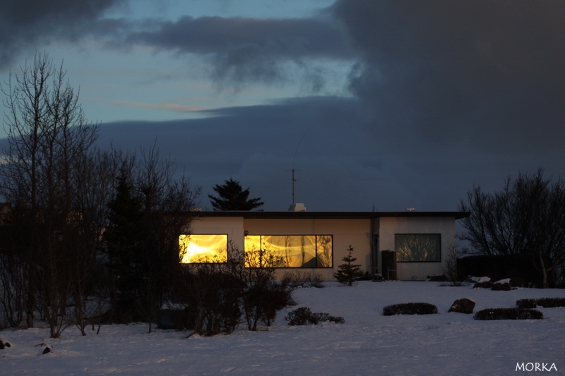 Sunset in Reykjavík, Iceland