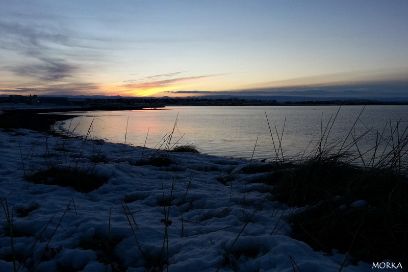 Sunrise in Reykjavík, Iceland