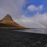 Kirkjufell, Snæfellsness, Islande (arc-en-ciel)