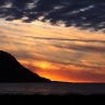 Sunset on Borgarfjörður, Iceland