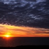 Sunset on Borgarfjörður, Iceland