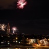 New year's eve fireworks in Reykjavík, Iceland